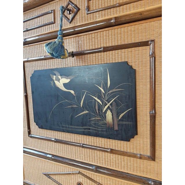 French Chinoiserie Secretaire, 1920s For Sale - Image 6 of 18