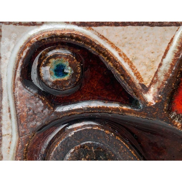 Mid-Century Danish Stoneware Bird Wall Plate by Noomi Backhausen for Søholm, 1960s For Sale - Image 16 of 18