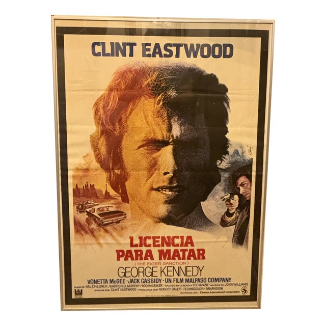 The Eiger Sanction License to Kill Poster, 1975 For Sale