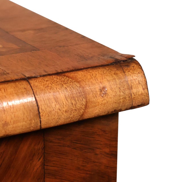 Early 20th Century Walnut Small Chest of Drawers With Yew Wood Banding For Sale - Image 10 of 10