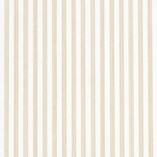 SAMPLE - Schumacher Edwin Stripe Narrow Wallpaper In Straw For Sale