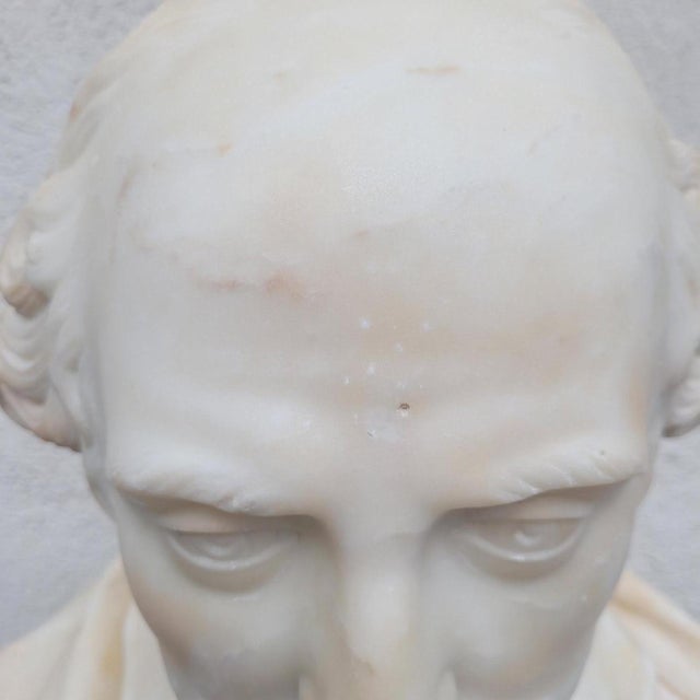 Shakespeare, White Bust, 1800s, Marble For Sale - Image 18 of 18