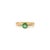 Contemporary VRJewels Emerald & Diamond 14k Yellow Gold Engagement Ring for Women Size 6 For Sale - Image 3 of 13