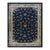 1920s Blue Navy Floral Classic Antique Chinese Peking Carpet Knotted Wool Rug For Sale