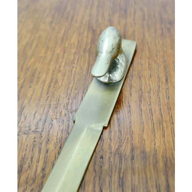French Brass Ducks Head Letter Opener, 1960s For Sale - Image 3 of 5