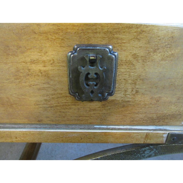 Rare 1960s Campaign Style End Tables/Nightstands by Bernhardt, a Pair For Sale - Image 9 of 15