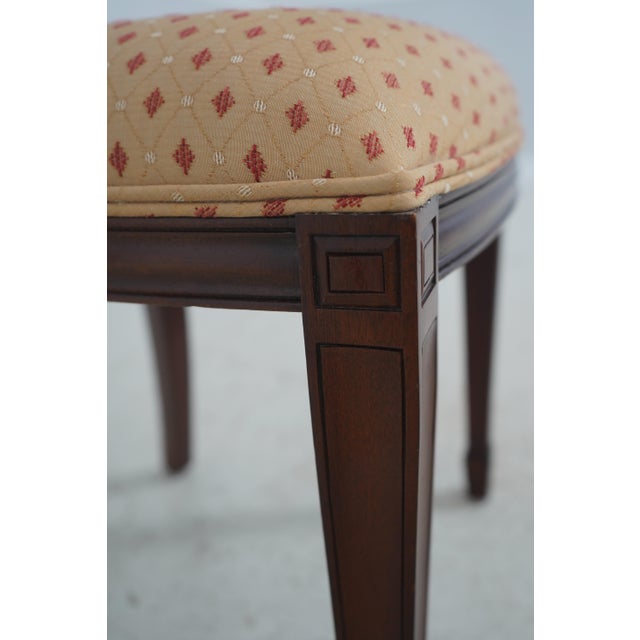 Set of 8 Maitland Smith Shield Back Mahogany Dining Room Chairs For Sale - Image 14 of 18