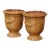 Pair of French Anduze Terracotta Planters in Ochre Glaze Signed La Madeleine For Sale