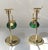 Vintage Scandinavian Bankers Desk Table Lamps in Brass and Green Glass, 1990s, Set of 2 For Sale - Image 4 of 12