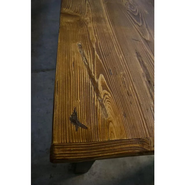 Designed, created and manufactured with all the material in MAXVINTAGE SAS. Walnut colour and legs painted black. 1970.