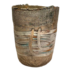 Vintage Jim Kraft Studio Art Pottery Ceramic Vessel