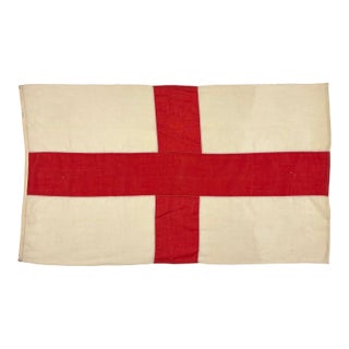 Vintage Wool Flag of England, St. George's Cross For Sale