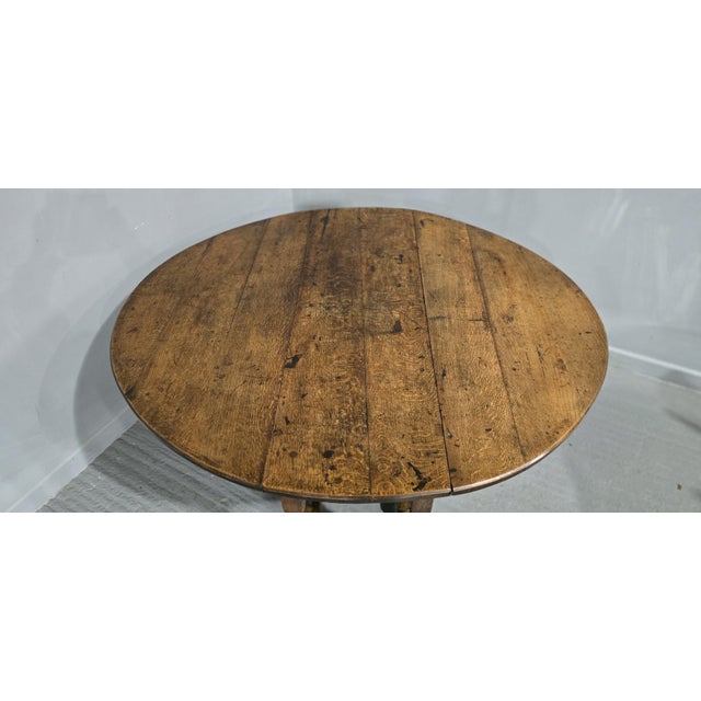 Wood Oak Drop Leaf Dining Table, 1750s For Sale - Image 7 of 15