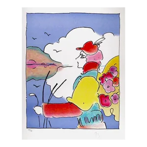 Flower Angel, Peter Max, Lithograph