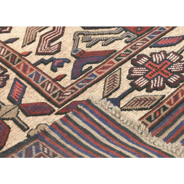 1960s Afghan Belouchi Rug For Sale - Image 4 of 6