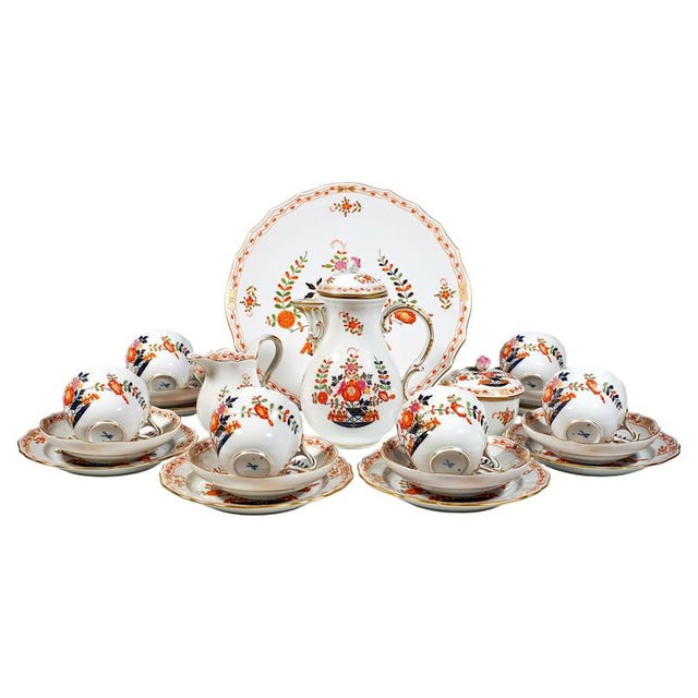 20th Century Coffee Set for 6 People from Meissen, Set of 22 For Sale - Image 11 of 11