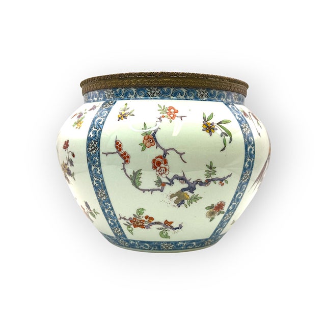 Chinese Limoge Vase from B & Co., France, 1890s For Sale - Image 3 of 9