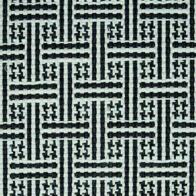 Contemporary Schumacher Brickell Indoor & Outdoor Fabric in Black For Sale - Image 3 of 3