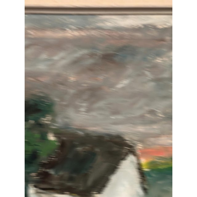 Kai Nielsen, Landscape with Houses, 1960s, Oil on Panel, Framed For Sale - Image 8 of 13