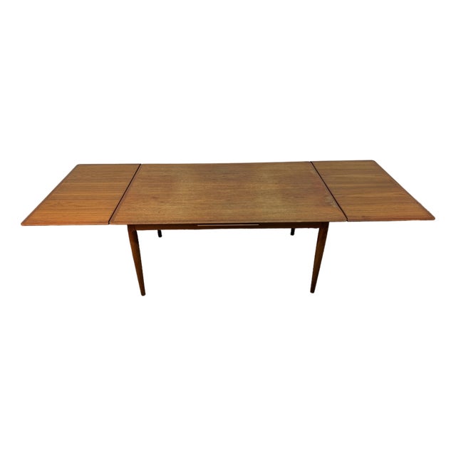 Mid 20th Century Skovmand & Andersen for Moreddi Teak Draw-Leaf Dining Table For Sale