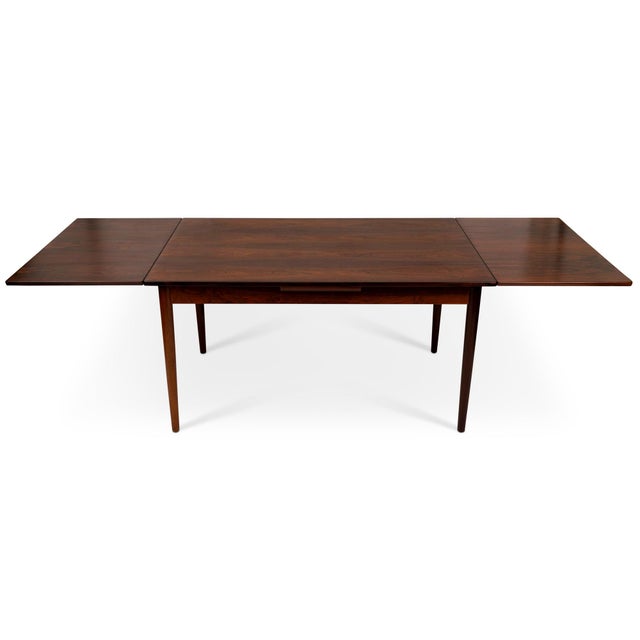 Vintage Danish Mid-Century Neils Otto Møller Rosewood Expandable Dining Table For Sale In San Francisco - Image 6 of 9