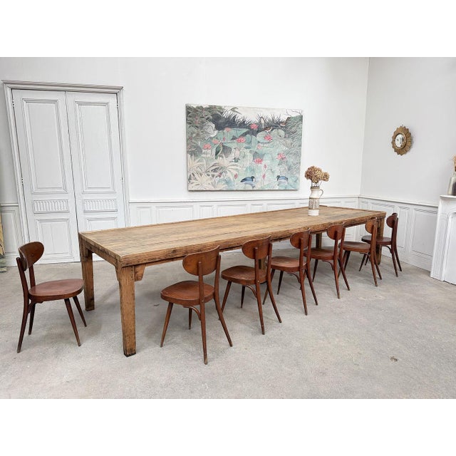 Tan Chairs from Baumann, 1960s, Set of 8 For Sale - Image 8 of 9