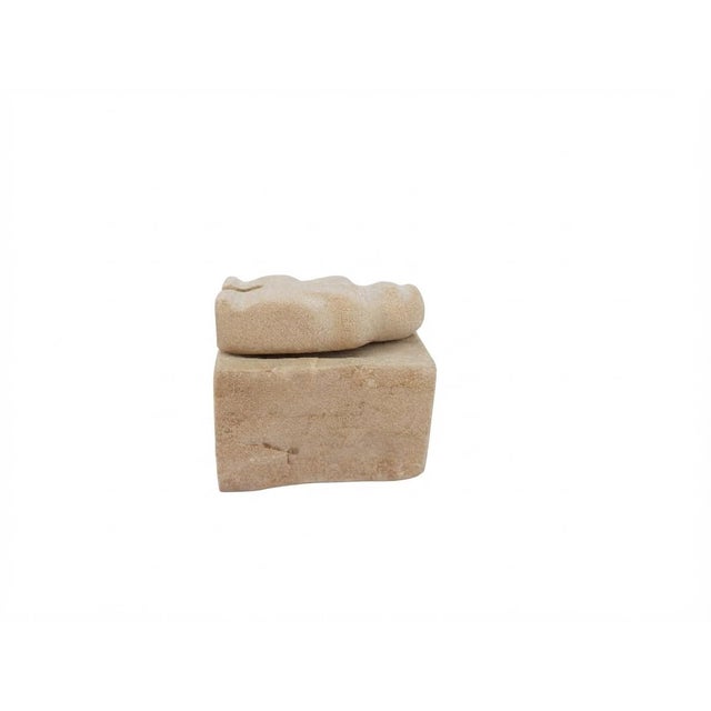 Vintage Hand-Carved Inuit-Style Soapstone Nativity Scene Set For Sale - Image 15 of 16