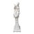 Late 20th Century Large Blanc De Chine Crackle Glazed Terracotta Female Figure on Pedestal For Sale