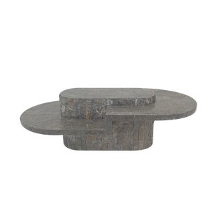 Mactan or Fossil Stone Coffee Table by Magnussen Ponte, 1980s For Sale