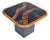 V. Ramburrem African Slate, Brass & Wood Occasional Table, 1980's For Sale