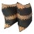 Pair of Custom Jim Thompson Olive Silk Pillows For Sale