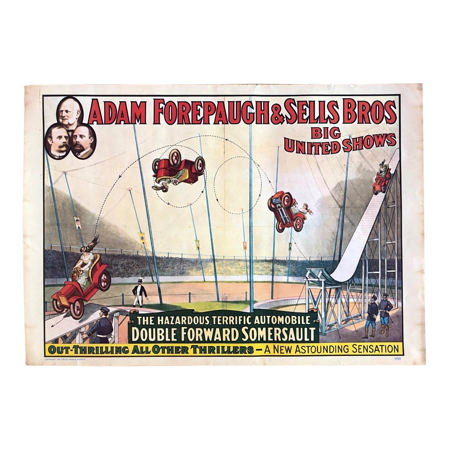 Vintage 1960 Circus World Museum Poster - Forepaugh & Sells Bros