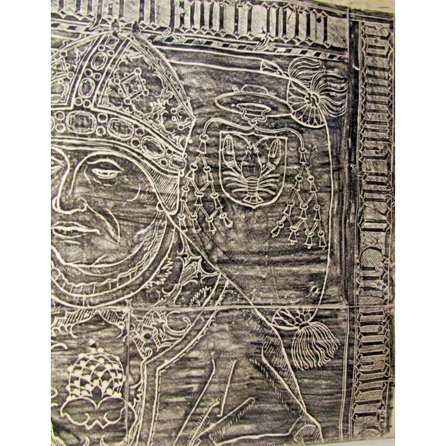 1960s St. Michael, Bernkastel-Kues, Mosel River Germany 1967 Church Floor Rubbing For Sale - Image 5 of 9