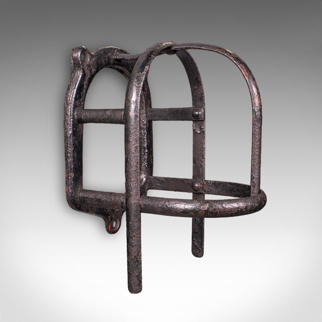 Set of 4 Antique Crop Hanging Racks, English, Iron, Hooks, Equestrian, Victorian For Sale - Image 10 of 12