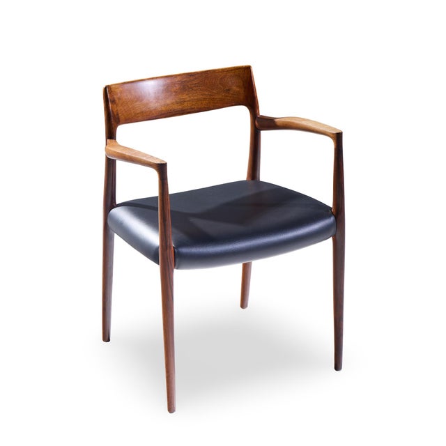 Niels Moller Model 57 Mid Century Danish Rosewood Chair For Sale - Image 9 of 10