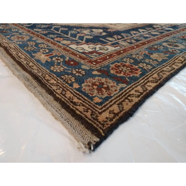 1900 - 1909 1900's Persian Mazleghan, 4'1" X 6'7" For Sale - Image 5 of 6
