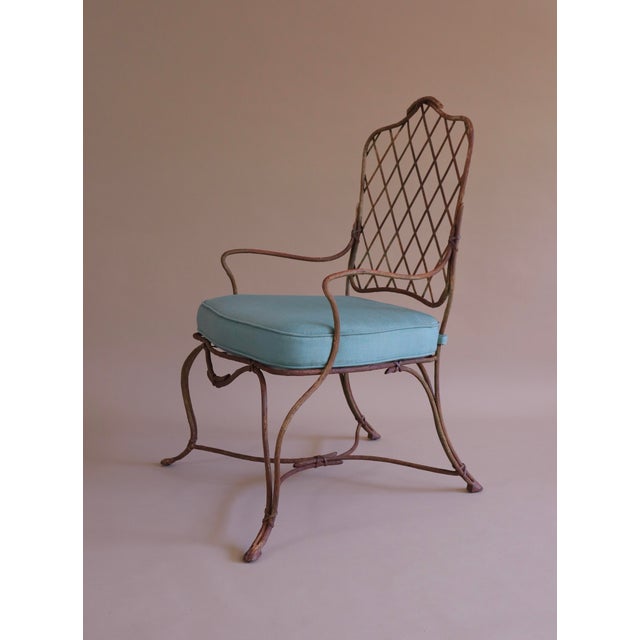 Late 20th Century Rose Tarlow Style Twig Outdoor Chairs & Ottoman, 5 Pieces For Sale - Image 9 of 14