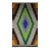 Vintage Navajo Rug, Eye Dazzler Pattern, Wool & Cotton, Native American Wall Art, 2x3 For Sale