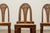 Art Deco 1930s Set of Six French Art Deco Carved Maple & Cane Dining Chairs For Sale - Image 3 of 18