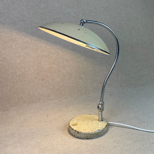Shabby chic with wear and tear. Rewiered with textile cable. I have official proof of authenticity such as vintage...