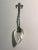 1920s Antique Mop Sterling Fleur De Lis Caviar Spoon For Sale - Image 5 of 8