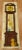 A late 20th century handmade turkish rug depicting a grandfather clock. Professionally cleaned and personally vetted. made...