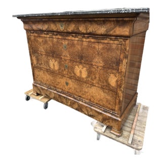 Louis Philippe Marble Top Commode For Sale