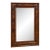 Vintage MCM Walnut Burlwood Tiger Oak Wall Mirror Antique Frame Hanging Mirror For Sale