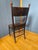 Wood Pressed Back Chair with Leather Seat and Turned Parts For Sale - Image 7 of 18