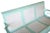 1950s Mid-Century Woodard Style 3 Seat Steel Garden Sofa Bench W/ Woven Pattern, Pair For Sale - Image 5 of 7