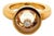 Mid 20th Century Chopard Happy Diamond 18k Rose Gold Round Ring - Size 6.5 For Sale