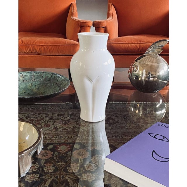 1980s Vintage Ceramic Woman Vase, 1980s For Sale - Image 5 of 18