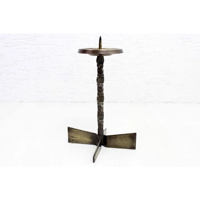 Brutalist Mid-Century Brutalist Candleholder, 1960s For Sale - Image 3 of 11
