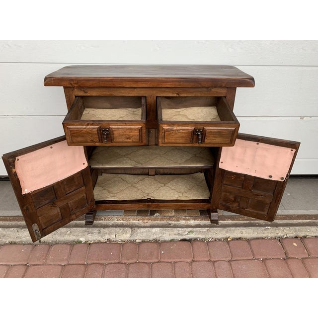 Spanish Chest of Drawers in Walnut, 1940s For Sale - Image 17 of 18